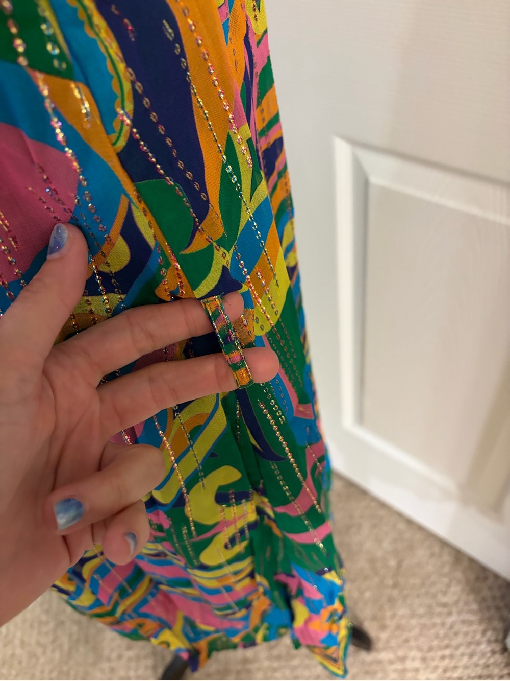 Ciebon halter style keyhole front vibrant lined party dress pockets large NWT - Picture 9 of 11
